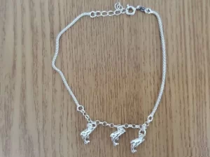 Tobillera plata 925 delfin