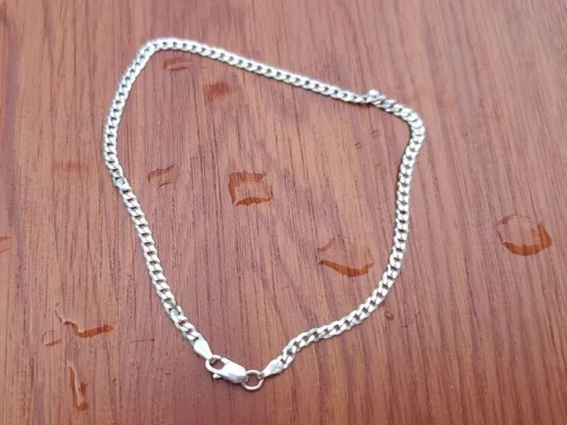 Guillo de mano o pies plata 925 3MM 10CM Lejos