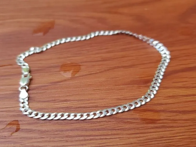 Guillo de mano o pies plata 925 4MM centro