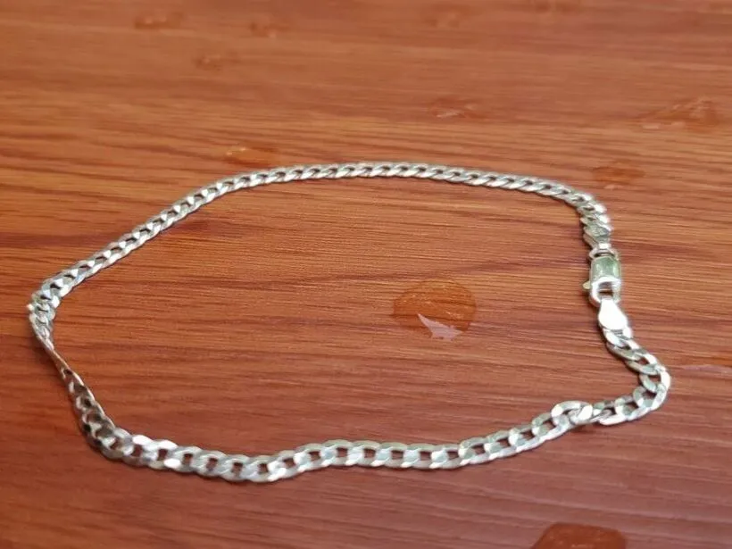 Guillo de mano o pies plata 925 4MM isquierda