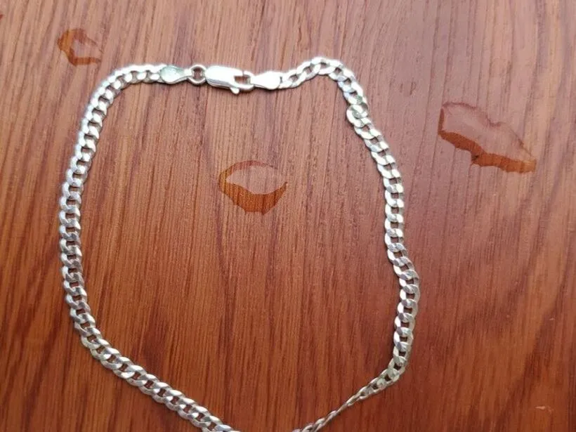 Guillo de mano o pies plata 925 4MM lejos